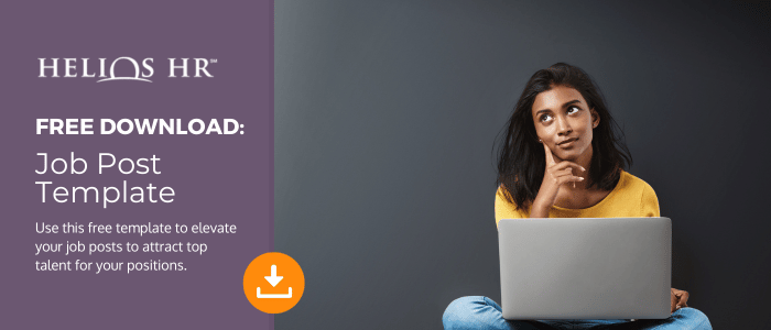 Helios HR Free Download Job Post Template for Recruiters
